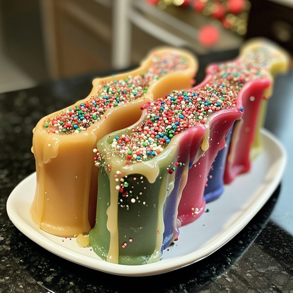 Edible Christmas Candles