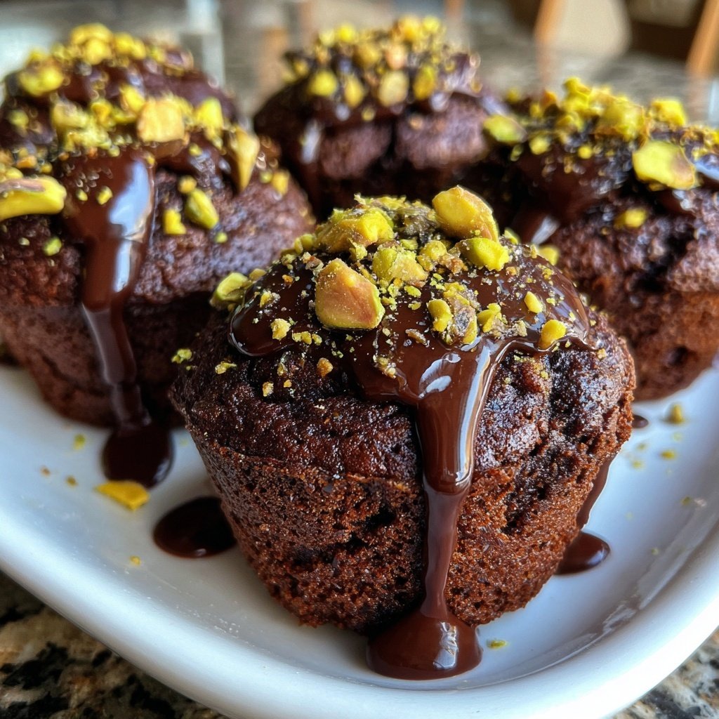 Chocolate Pistachio Cupcakes