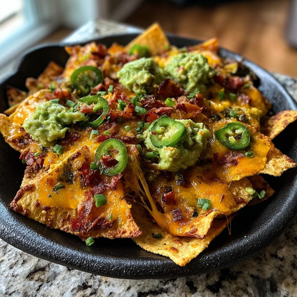 Oven Baked Loaded Nachos