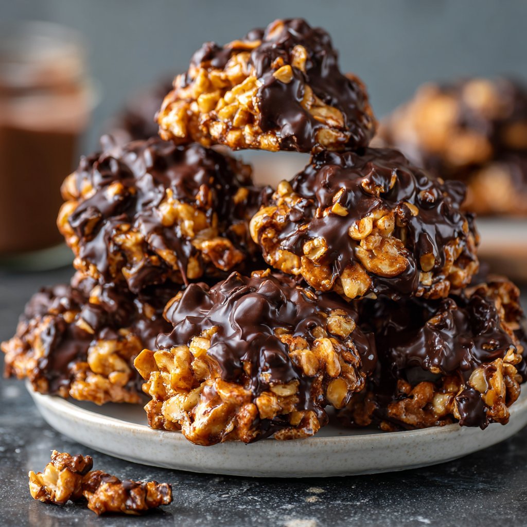 Chocolate Coconut Peanut Clusters