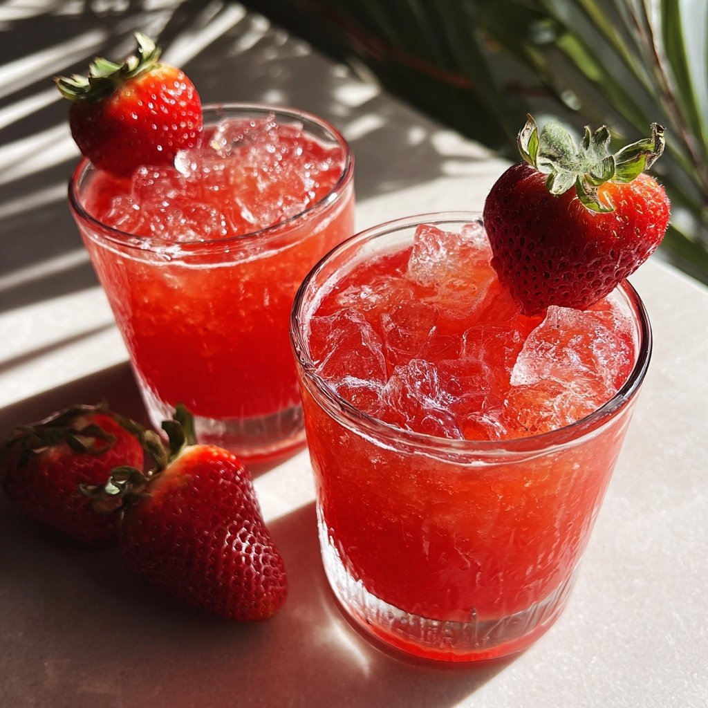 Spring Drinks With Strawberries