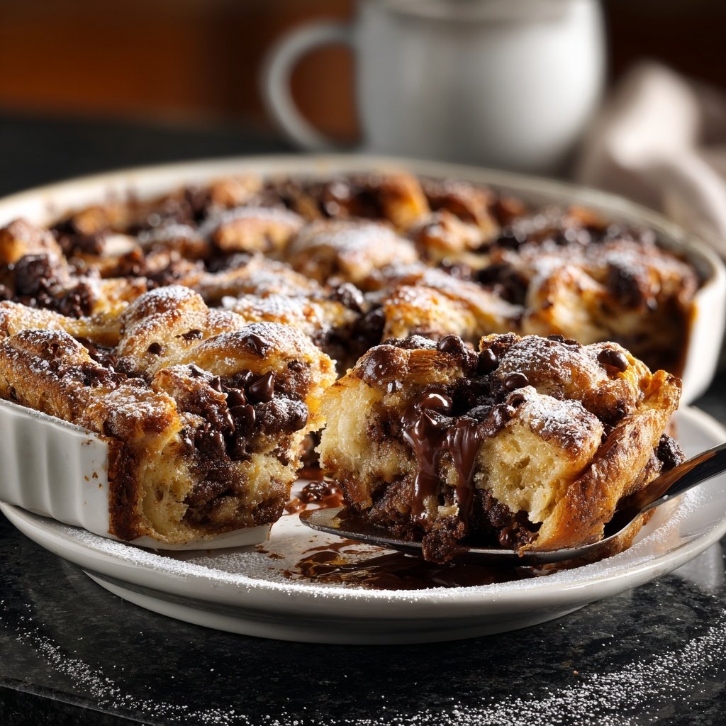 Chocolate Croissant Breakfast Bake