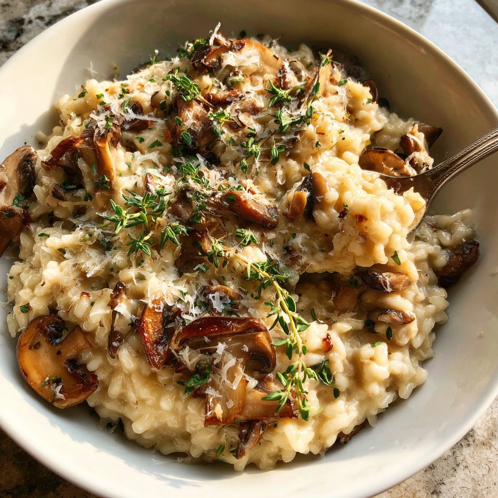 Romantic Mushroom Thyme Risotto