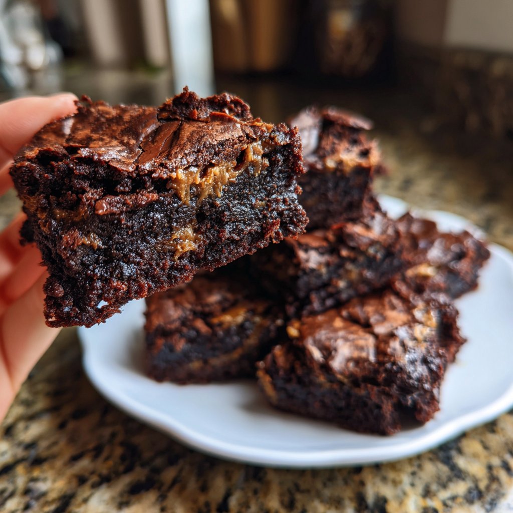 Cottage Cheese Brownies with Almond Butter
