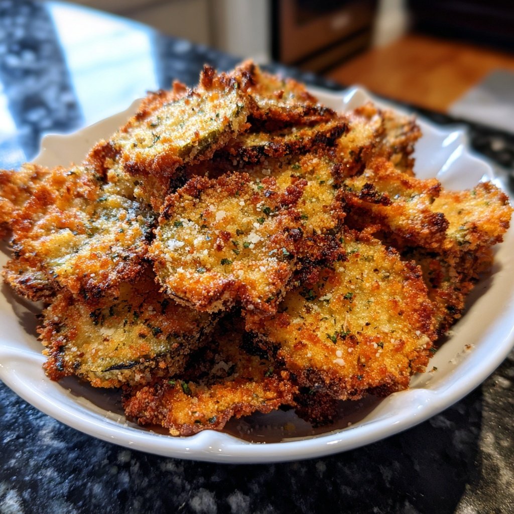 Crispy Eggplant Parmesan Chips