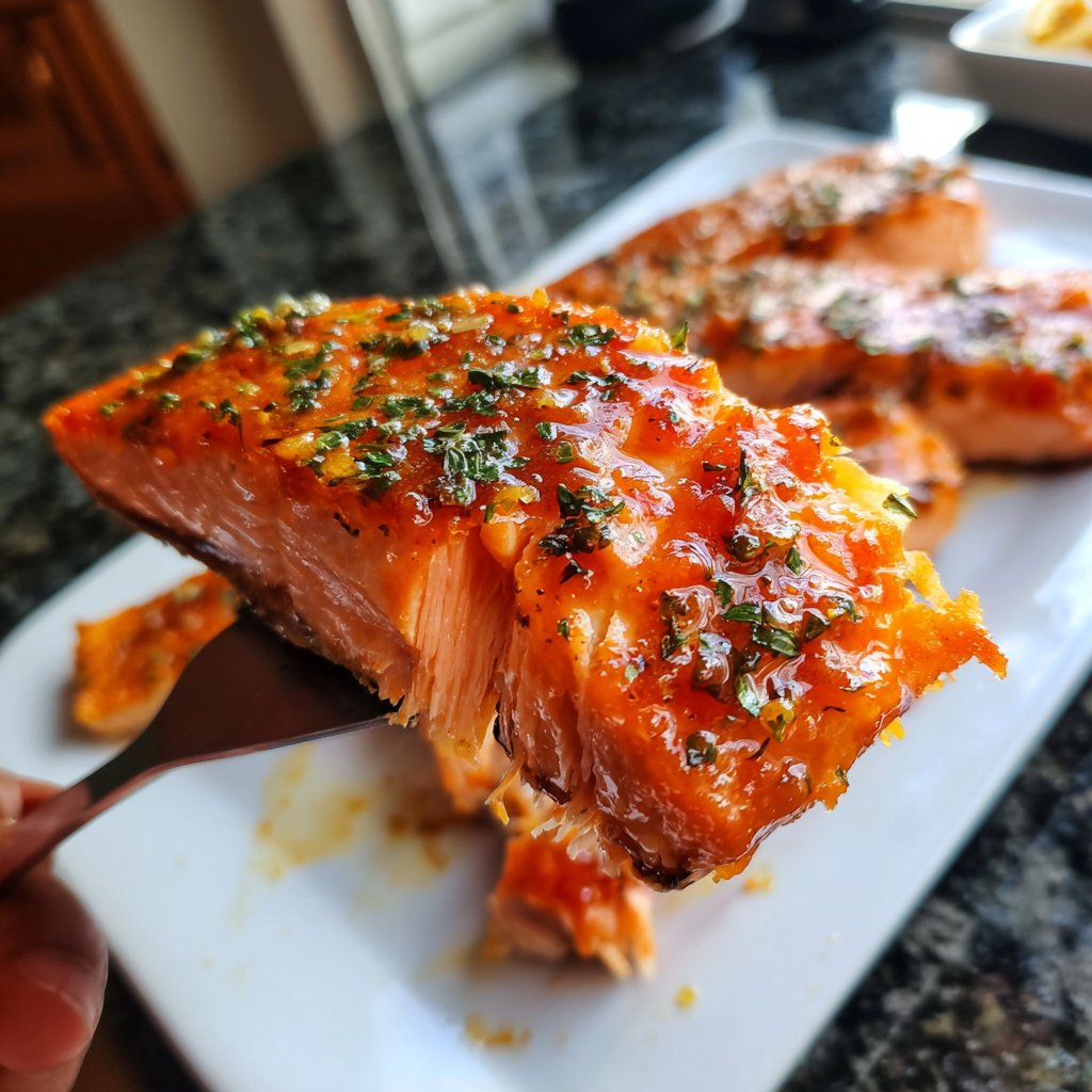 Salmon with Blood Orange Glaze