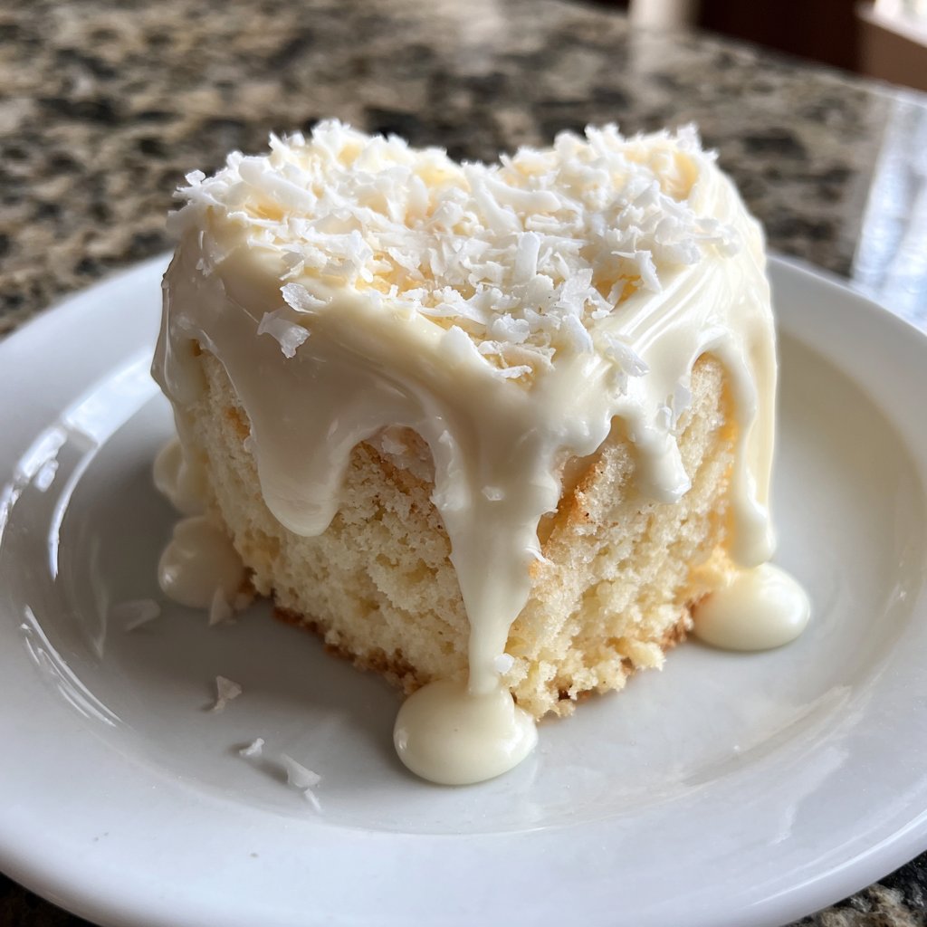 Mini Heart Cake with Coconut Cream