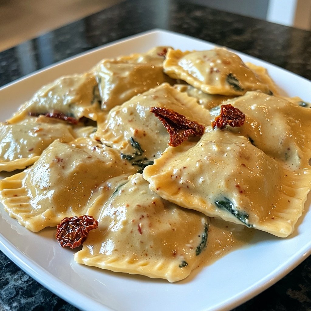 Creamy Tuscan Ravioli