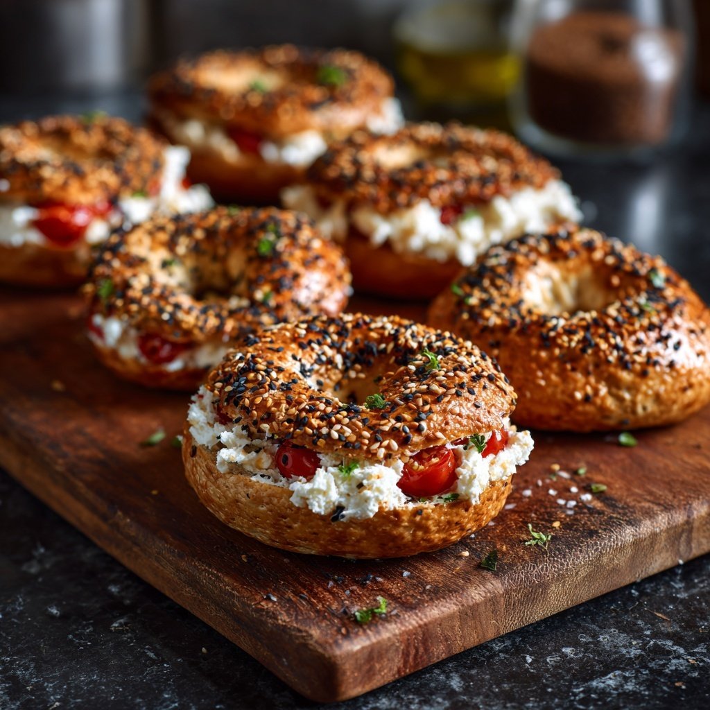 High Protein Bagels Meal Prep
