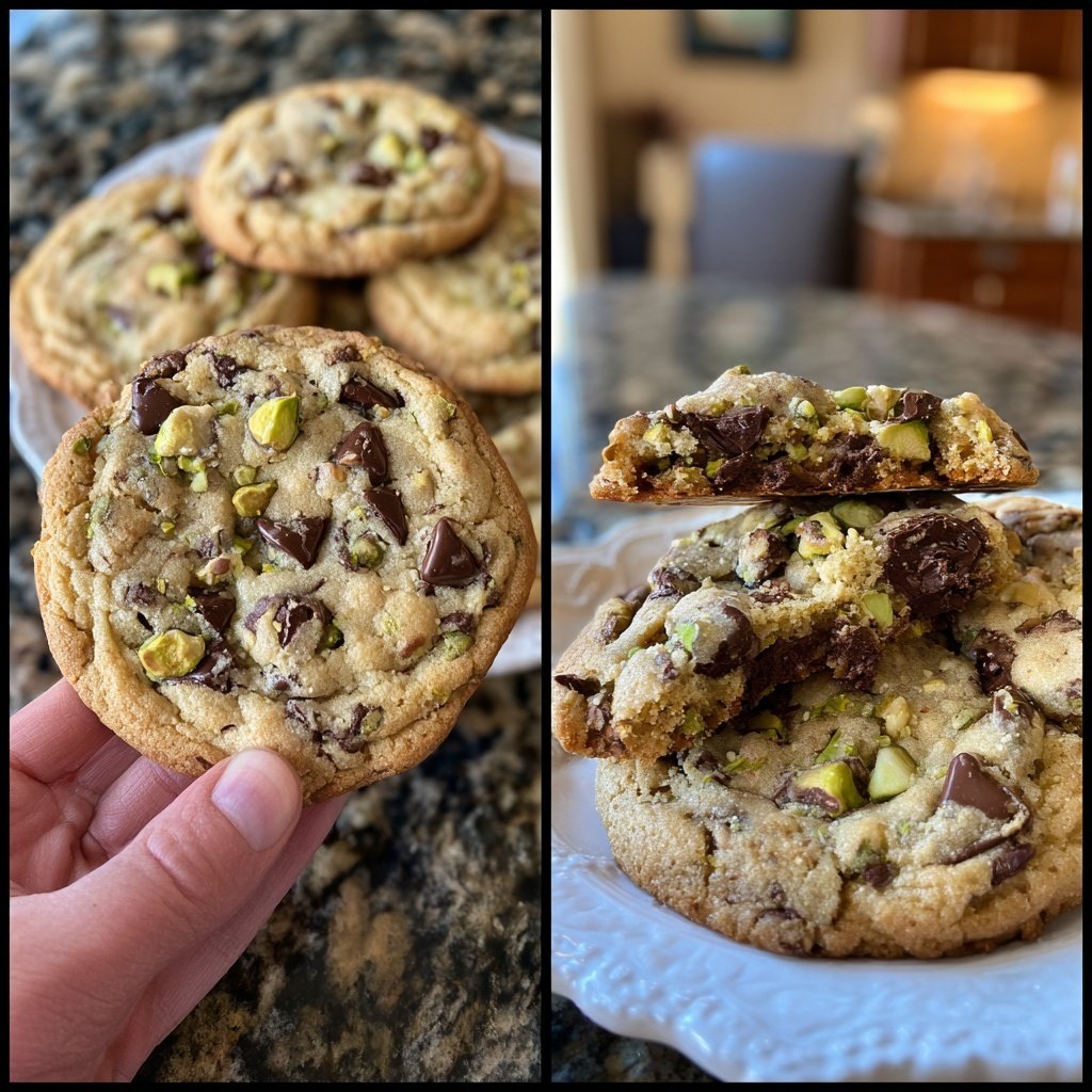 Chocolate Pistachio Cookies
