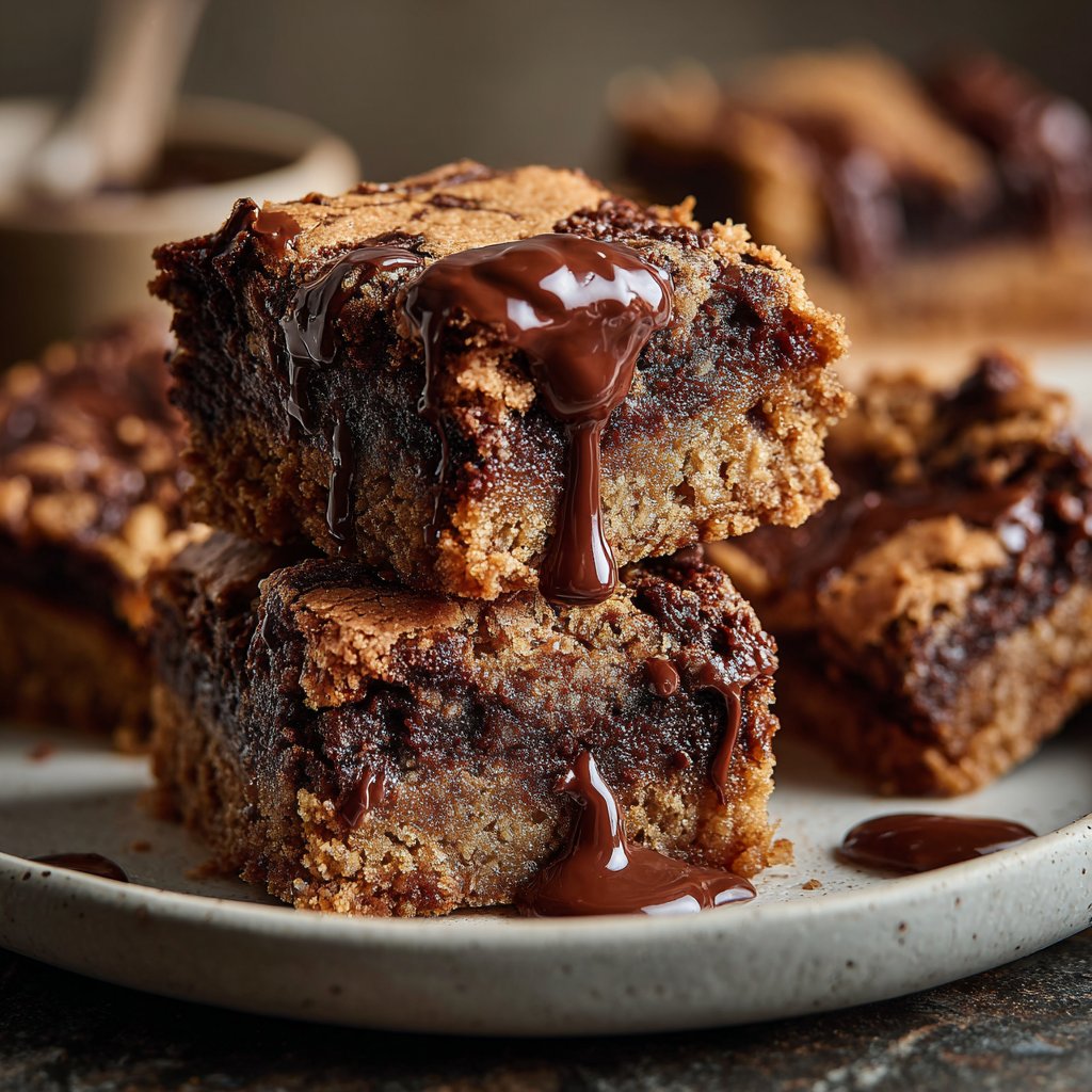Chocolate Tahini Swirl Bars