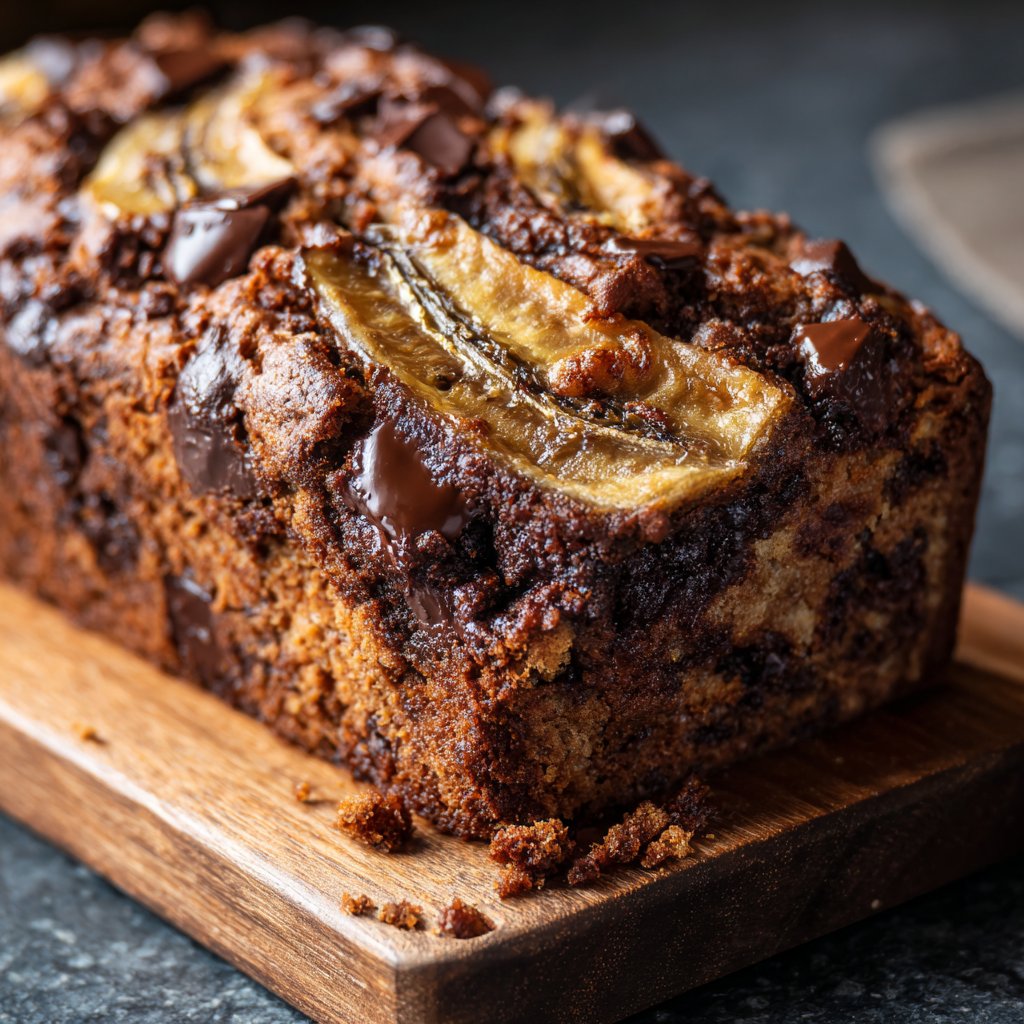 Chocolate Banana Espresso Loaf