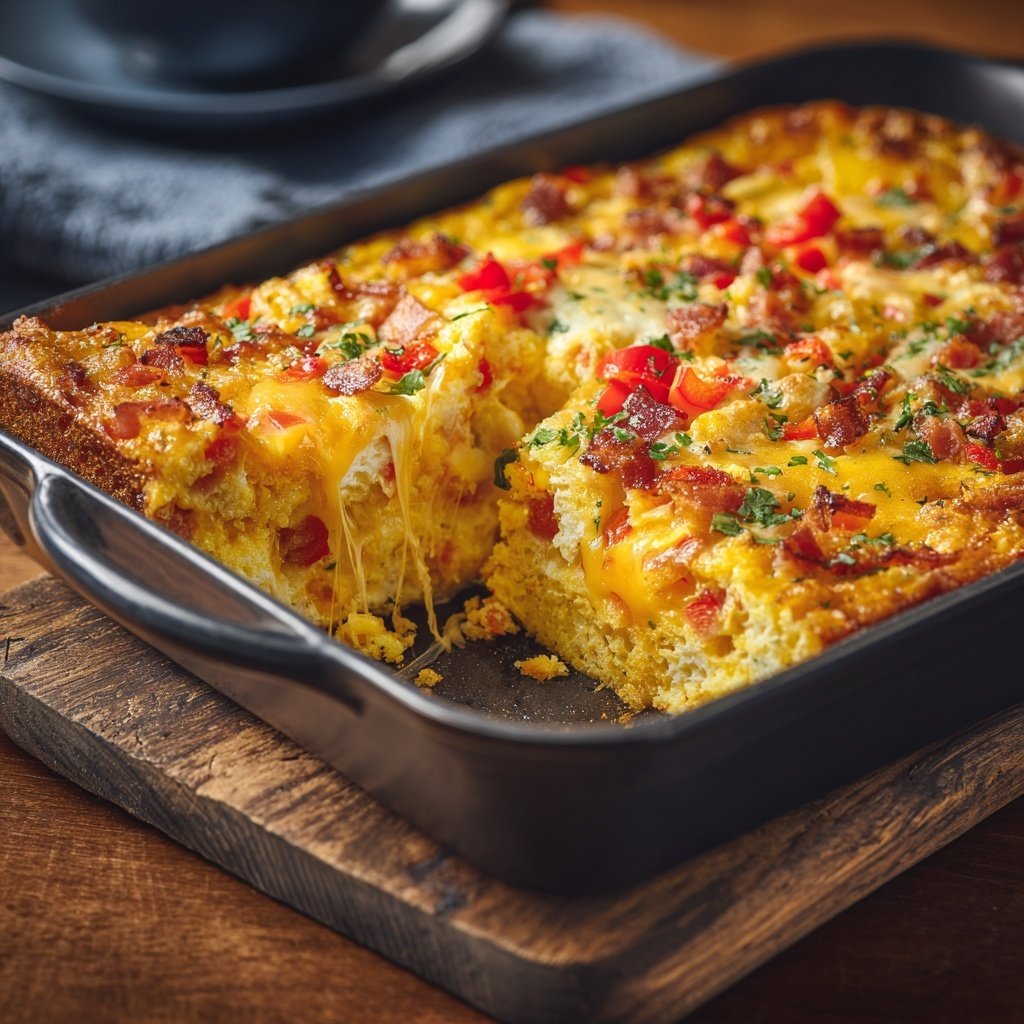 Breakfast Casserole With Eggs And Cheese
