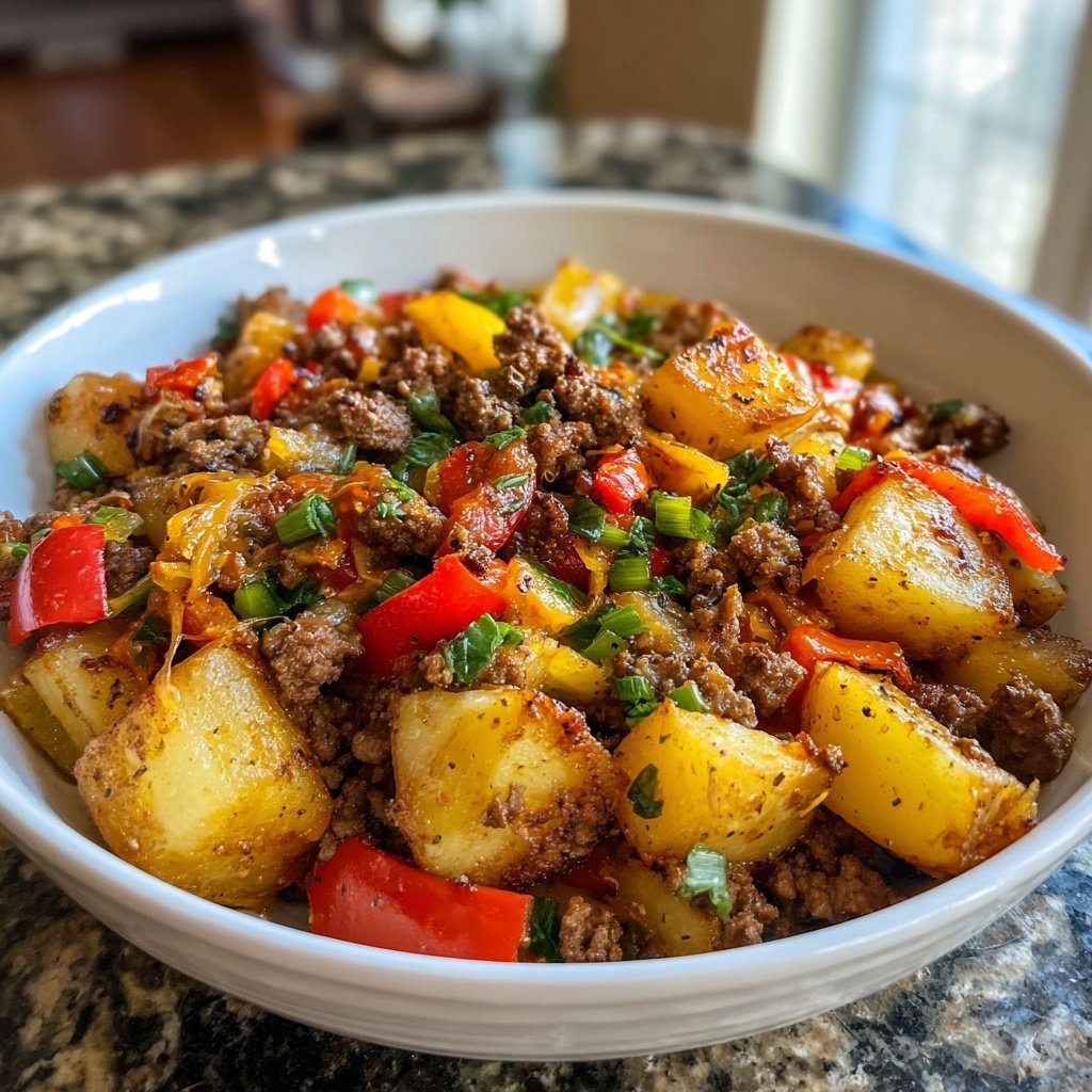 Easy Ground Beef Skillet With Potatoes