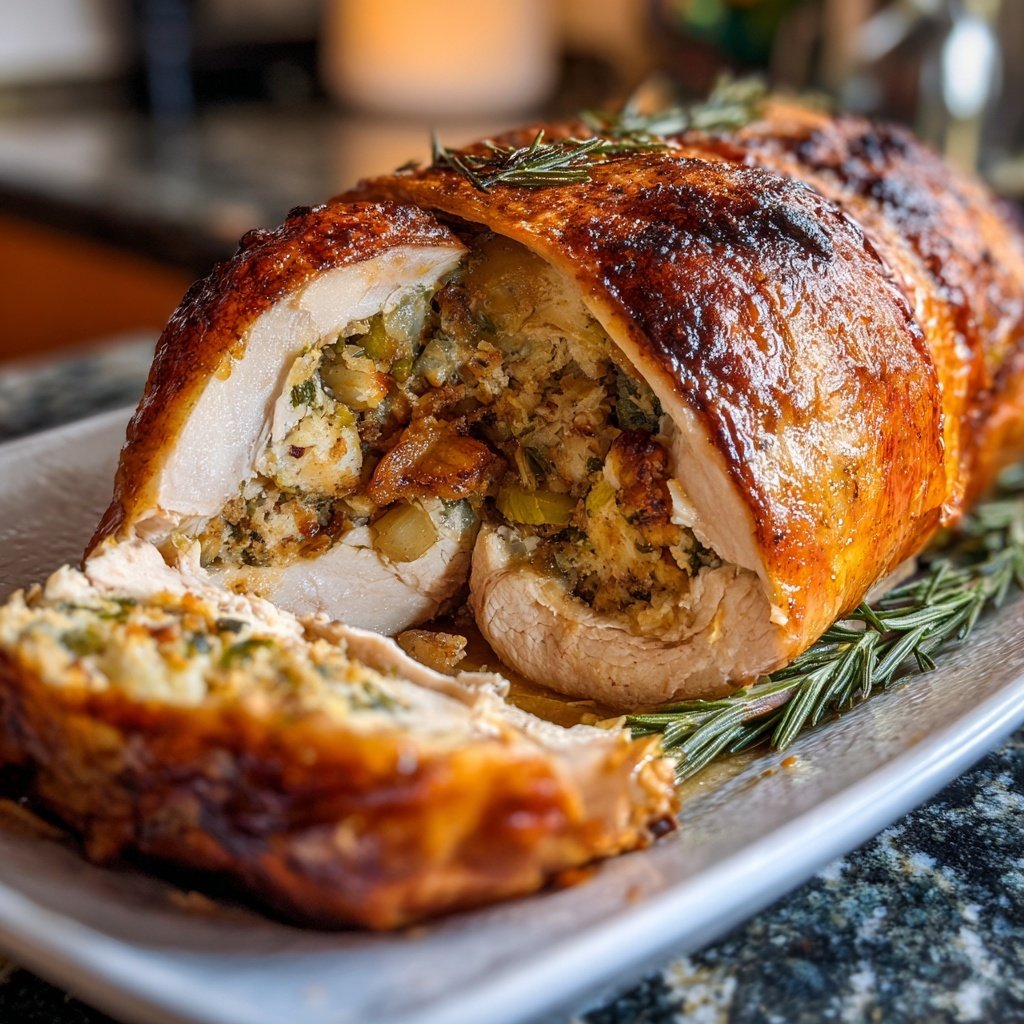 Seasonal & Festive Thanksgiving Herb Stuffed Turkey